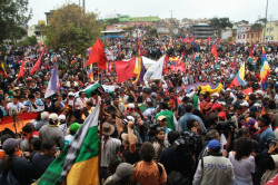 Mapa de movimientos sociales en el Ecuador